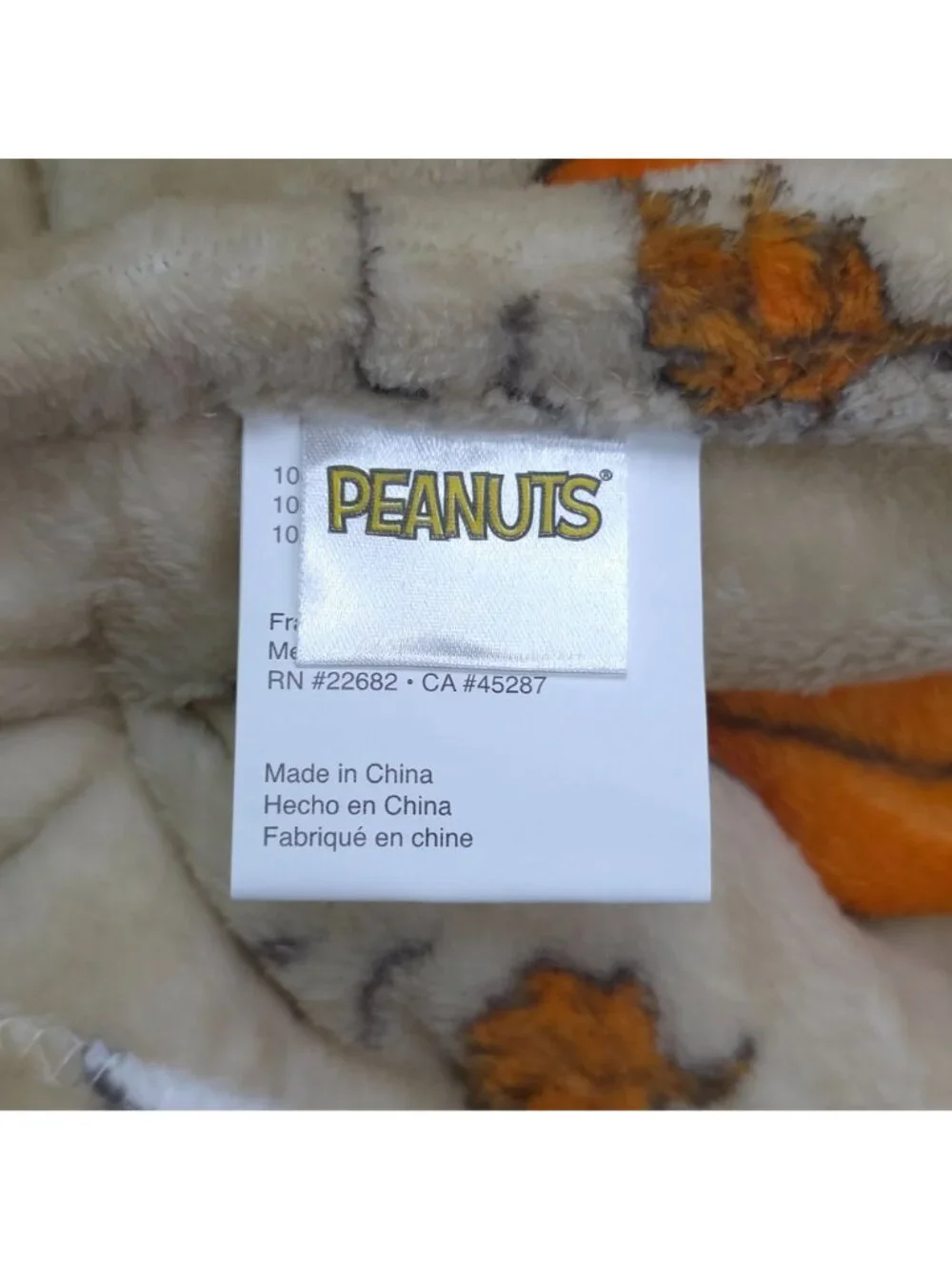 Peanuts Snoopy Fall Soft Plush Throw Blanket 50 X 70